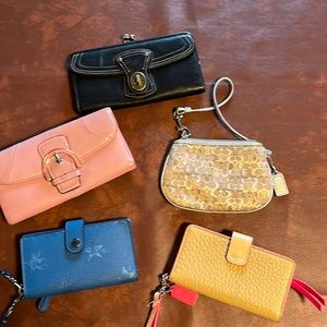 Coach wallets and wristlets